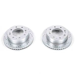 Power Stop PowerStop Evolution Performance Drilled, Slotted& Plated Brake Rotor Pair for GMC - AR82153XPR