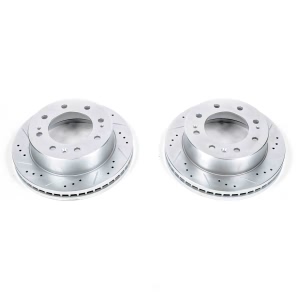 Power Stop PowerStop Evolution Performance Drilled, Slotted& Plated Brake Rotor Pair for GMC Sierra 3500 HD - AR82153XPR