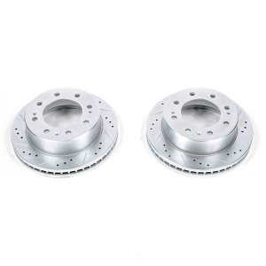 Power Stop PowerStop Evolution Performance Drilled, Slotted& Plated Brake Rotor Pair for 2013 GMC Sierra 2500 HD - AR82153XPR