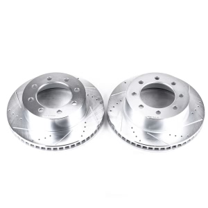 Power Stop PowerStop Evolution Performance Drilled, Slotted& Plated Brake Rotor Pair for 2004 Dodge Ram 2500 - AR8771XPR