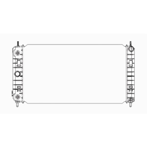 TYC Engine Coolant Radiator for Chevrolet Malibu - 2765