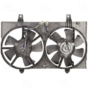 Four Seasons Dual Radiator And Condenser Fan Assembly for 2004 Infiniti I35 - 75372
