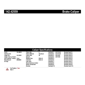 Centric Posi Quiet™ Loaded Brake Caliper for 2004 Infiniti G35 - 142.42559