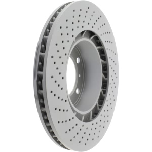 Centric SportStop Drilled 1-Piece Front Passenger Side Brake Rotor for 2019 Porsche 718 Cayman - 128.37065