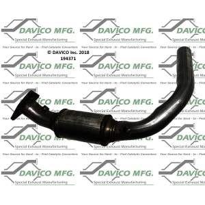 Davico Direct Fit Catalytic Converter and Pipe Assembly for 2009 Chevrolet Avalanche - 194371