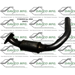 Davico Direct Fit Catalytic Converter and Pipe Assembly for 2013 Cadillac Escalade - 194371