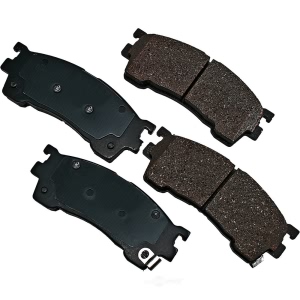 Akebono Pro-ACT™ Ultra-Premium Ceramic Front Disc Brake Pads for 1996 Ford Probe - ACT637