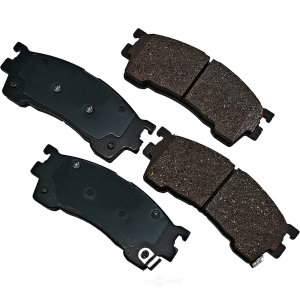 Akebono Pro-ACT™ Ultra-Premium Ceramic Front Disc Brake Pads for Mazda MX-6 - ACT637