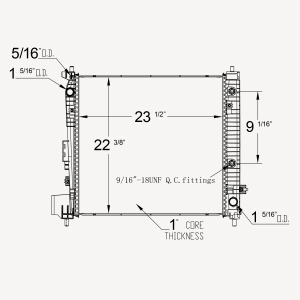 TYC Engine Coolant Radiator for 2020 GMC Acadia - 13613