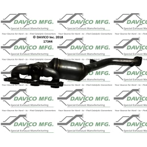 Davico Exhaust Manifold with Integrated Catalytic Converter for 2009 BMW X3 - 17344