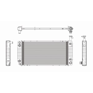 TYC Engine Coolant Radiator for 2014 Chevrolet Express 3500 - 2866