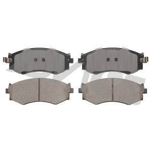 Advics Ultra-Premium™ Ceramic Front Disc Brake Pads for 1993 Hyundai Elantra - AD0449