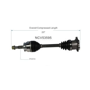 GSP North America Front Passenger Side CV Axle Assembly for 2005 Nissan Armada - NCV53595