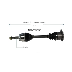 GSP North America Front Passenger Side CV Axle Assembly for 2012 Infiniti QX56 - NCV53595