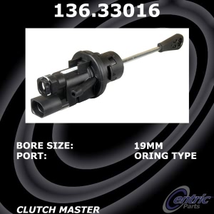 Centric Premium Clutch Master Cylinder for Audi A4 - 136.33016