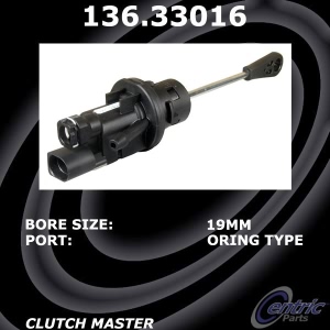 Centric Premium Clutch Master Cylinder for 2015 Audi S4 - 136.33016