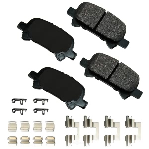 Akebono Pro-ACT™ Ultra-Premium Ceramic Rear Disc Brake Pads for 2004 Toyota Camry - ACT828A