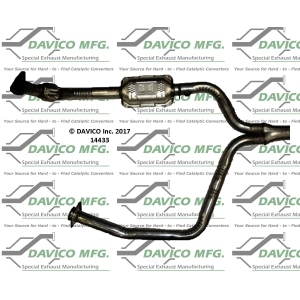 Davico Direct Fit Catalytic Converter and Pipe Assembly for 1999 Chevrolet Camaro - 14433