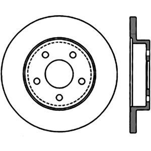 Centric Premium™ Brake Rotor for 2004 Chevrolet Malibu - 125.62079