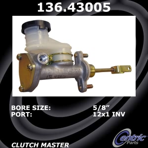 Centric Premium Clutch Master Cylinder for 2001 Honda Passport - 136.43005