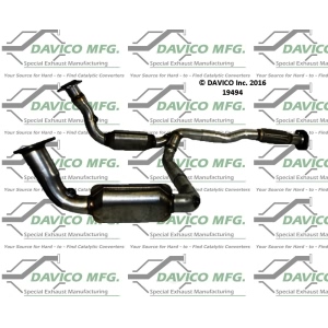 Davico Direct Fit Catalytic Converter and Pipe Assembly for Chevrolet Trailblazer EXT - 19494
