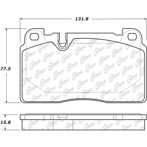 Centric Posi Quiet™ Semi-Metallic Front Disc Brake Pads for 2018 Porsche Macan - 104.16630