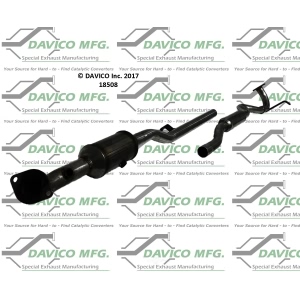 Davico Direct Fit Catalytic Converter and Pipe Assembly for Mitsubishi Outlander Sport - 18508