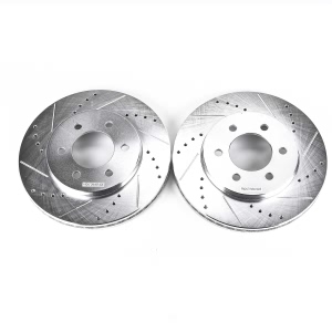 Power Stop PowerStop Evolution Performance Drilled, Slotted& Plated Brake Rotor Pair for 2004 Ford Expedition - AR8590XPR