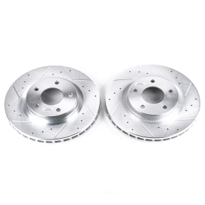 Power Stop PowerStop Evolution Performance Drilled, Slotted& Plated Brake Rotor Pair for 2009 Chrysler Sebring - AR8369XPR