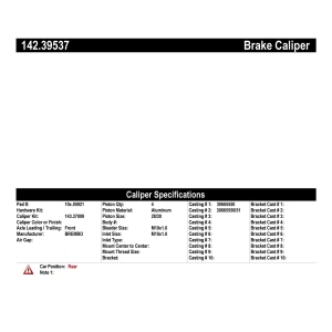 Centric Posi Quiet™ Loaded Brake Caliper for 2005 Volvo V70 - 142.39537