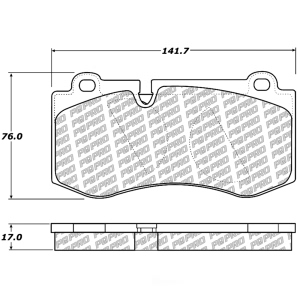 Centric Posi Quiet Pro™ Semi-Metallic Front Disc Brake Pads for 2013 Mercedes-Benz CL600 - 500.12230