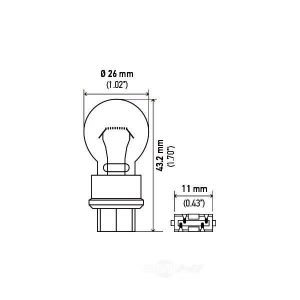 Hella Long Life Series Incandescent Miniature Light Bulb for 2008 Ford E-150 - 4157LL