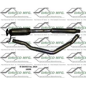 Davico Direct Fit Catalytic Converter and Pipe Assembly for 2007 Suzuki SX4 - 18399