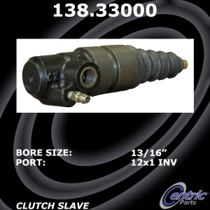 Centric Premium Clutch Slave Cylinder for Audi 5000 - 138.33000