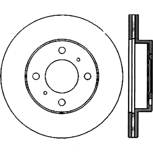 Centric Gcx Brake Rotor for Dodge Colt - 320.46043