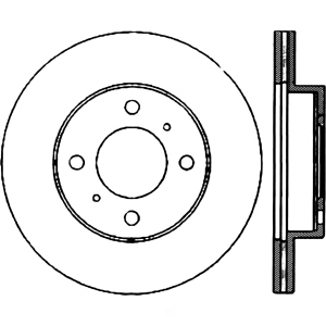 Centric Gcx Brake Rotor for 1993 Dodge Colt - 320.46043