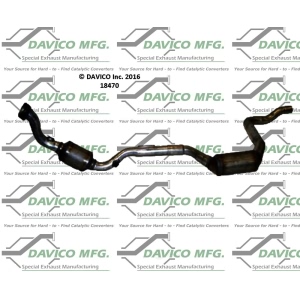 Davico Direct Fit Catalytic Converter and Pipe Assembly for Mercedes-Benz ML350 - 18470