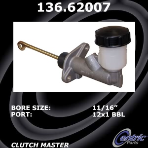 Centric Premium Clutch Master Cylinder for 1986 Pontiac Fiero - 136.62007