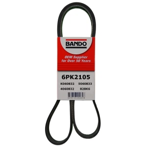 BANDO Rib Ace™ V-Ribbed OEM Quality Serpentine Belt for 2005 Ford Ranger - 6PK2105
