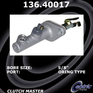 Centric Premium Clutch Master Cylinder for Honda Fit - 136.40017