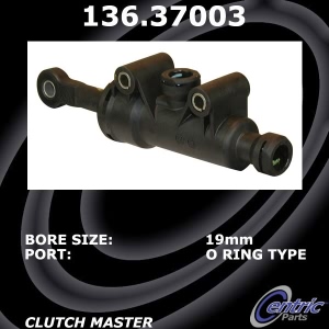 Centric Premium Clutch Master Cylinder for 2008 Porsche 911 - 136.37003