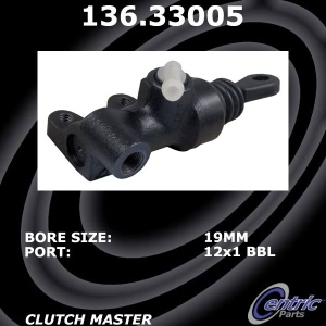 Centric Premium Clutch Master Cylinder for Volkswagen - 136.33005