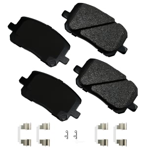 Akebono Pro-ACT™ Ultra-Premium Ceramic Front Disc Brake Pads for 2006 Toyota Corolla - ACT923A