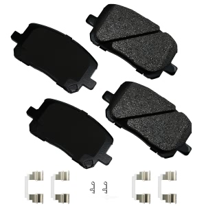 Akebono Pro-ACT™ Ultra-Premium Ceramic Front Disc Brake Pads for 2005 Pontiac Vibe - ACT923A