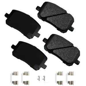 Akebono Pro-ACT™ Ultra-Premium Ceramic Front Disc Brake Pads for 2008 Pontiac Vibe - ACT923A