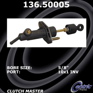 Centric Premium Clutch Master Cylinder for Kia Spectra5 - 136.50005