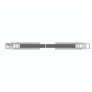 Centric Front Upper Brake Hose for 2017 Mercedes-Benz G63 AMG - 150.35022