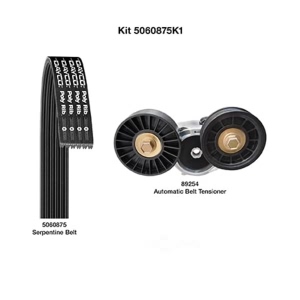 Dayco Serpentine Belt Kit for 2007 Mitsubishi Raider - 5060875K1