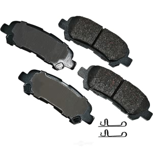 Akebono Pro-ACT™ Ultra-Premium Ceramic Rear Disc Brake Pads for 2013 Toyota Highlander - ACT1325