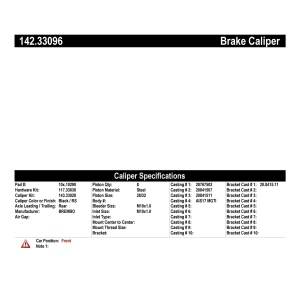 Centric Posi Quiet™ Loaded Brake Caliper for 2007 Audi RS4 - 142.33096